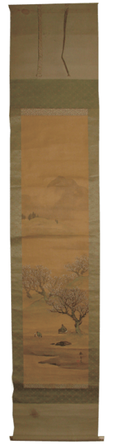 掛軸の折れの修理