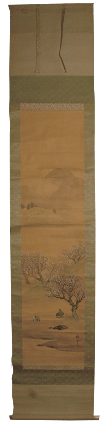 掛軸の折れの修理