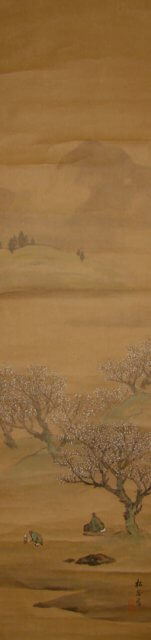 掛軸の折れの修理