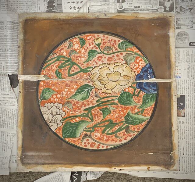 天井画 寺院 額装