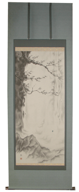 掛軸のシミ抜き