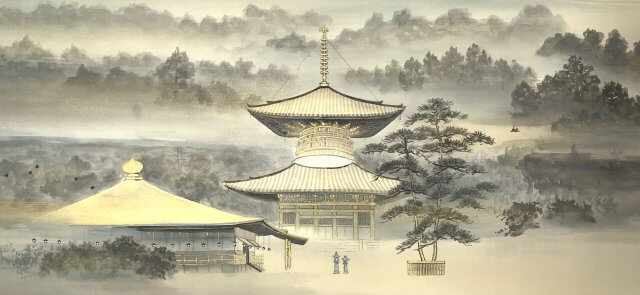 高野山 風景画 絵画 欄間 額