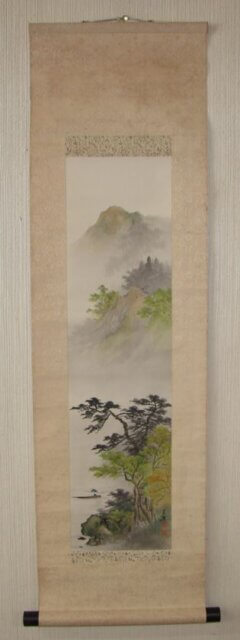 イギリス_掛軸_修理_001