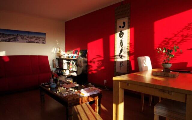 フランス　掛軸　高田良信