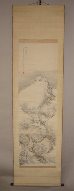 アメリカから傷んだ掛軸の修理依頼