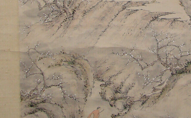 アメリカから傷んだ掛軸の修理依頼