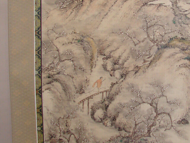 アメリカから傷んだ掛軸の修理依頼