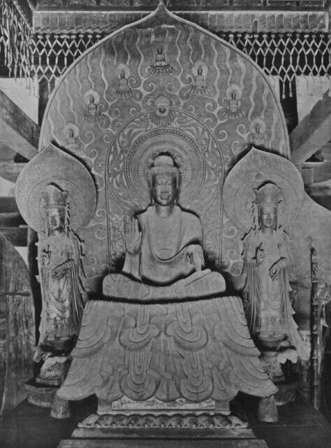 法隆寺釈迦三尊像