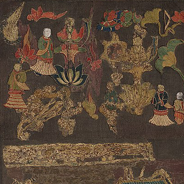 天寿国繍帳_eye - 野村美術